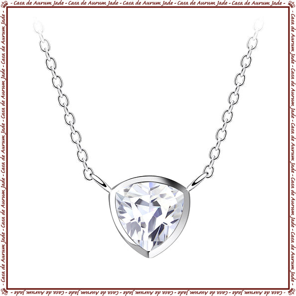 Trillion Solitaire Necklace