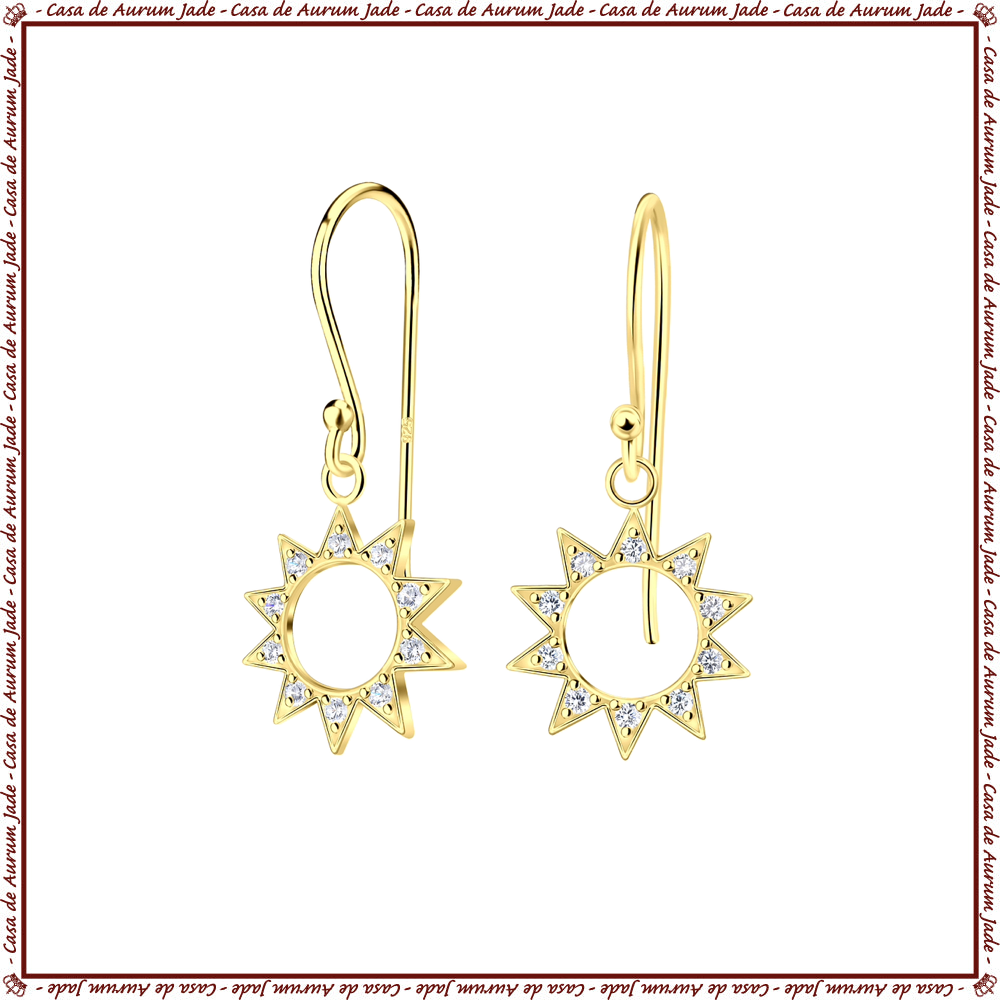 14k Gold Sunshine Earrings