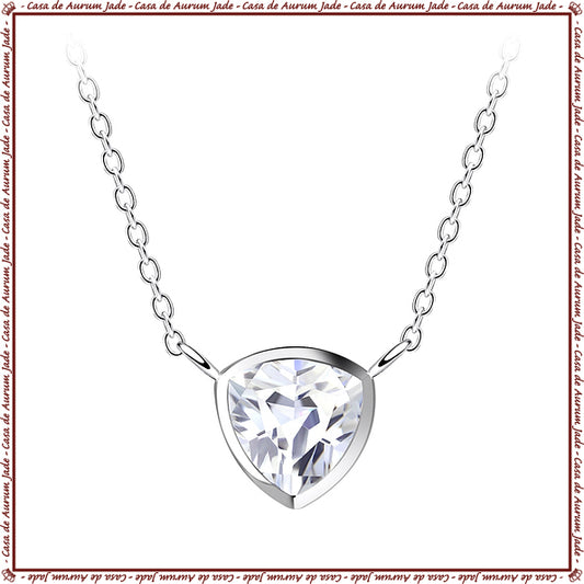 Trillion Solitaire Necklace